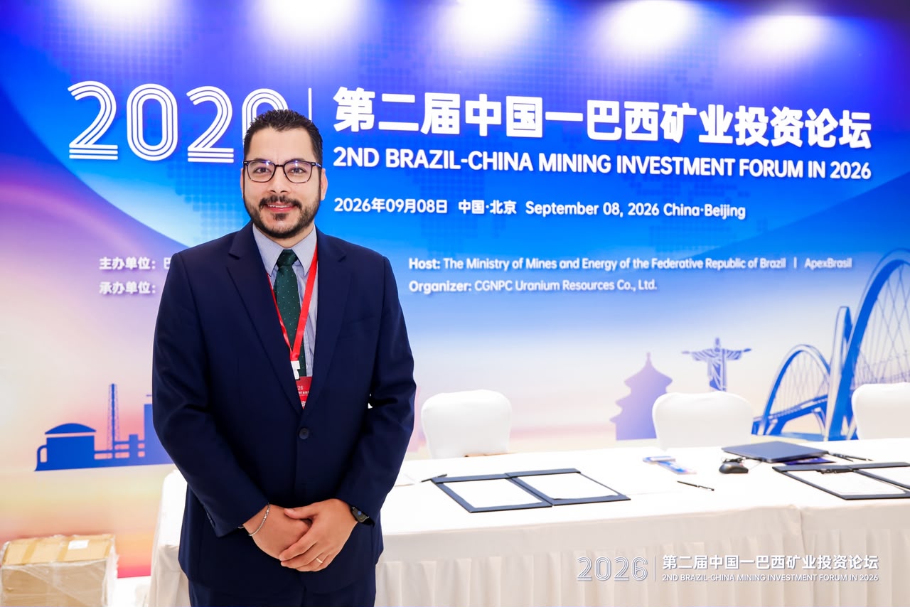 Yuri Ribeiro no 2nd Brazil-China Mining Investment Forum em Pequim